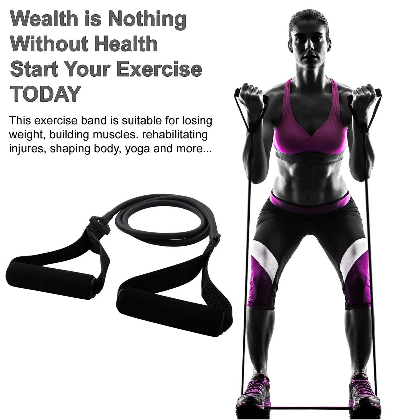 Bands with Handles Strength Training