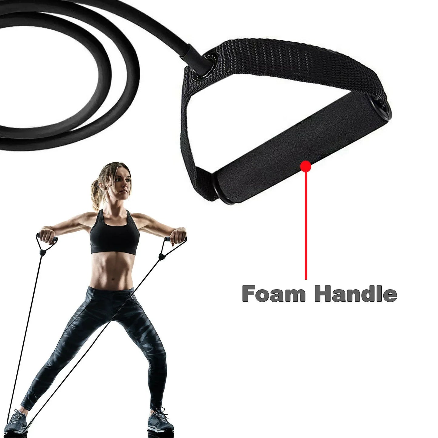 Bands with Handles Strength Training